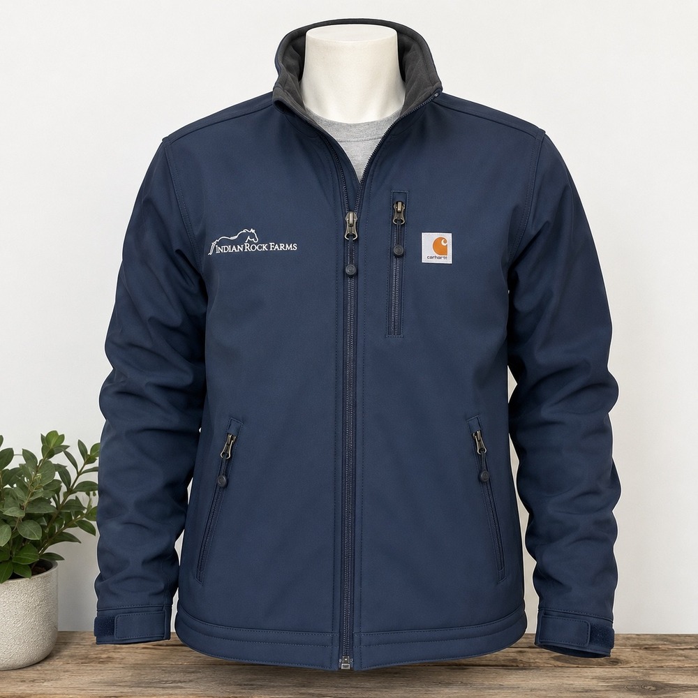 Carhartt Softshell Jacket Mens Small Navy Gorpcore Workwear Full Zip 102199